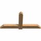 Ekena Millwork Eugene Smooth Timber Gable Bracket, Western Red Cedar, 60"W x 30"H x 3 1/2"D x 5 1/2"F, 12/12 Pitch GBW060X30X0406EUG00SWR - alternate 5